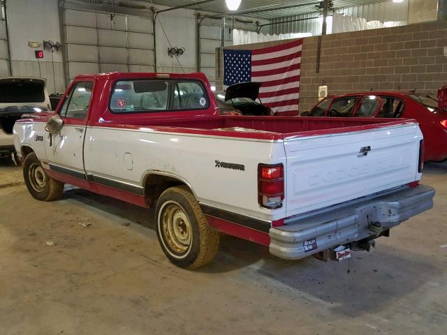 1B7GD14W2ES271810 - 1984 DODGE D-SERIES D RED photo 3