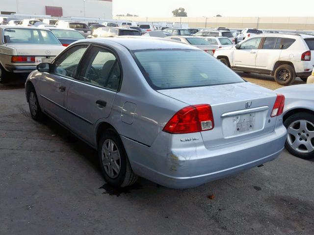 2HGES16193H532662 - 2003 HONDA CIVIC DX SILVER photo 3