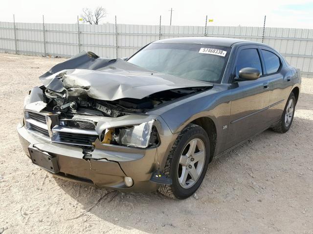 2B3CA3CV9AH243369 - 2010 DODGE CHARGER SX GRAY photo 2