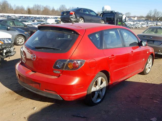 JM1BK343X41213059 - 2004 MAZDA 3 HATCHBAC RED photo 4