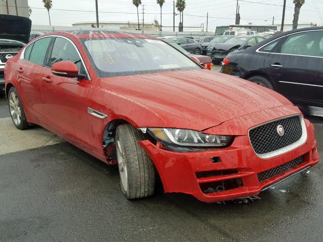 SAJAD4BG5HA968306 - 2017 JAGUAR XE PREMIUM RED photo 1