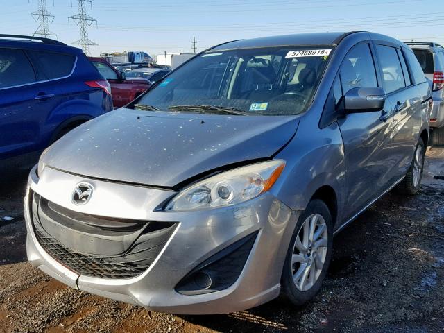 JM1CW2BL2D0159574 - 2013 MAZDA 5 GRAY photo 2