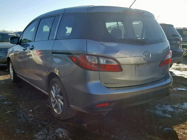 JM1CW2BL2D0159574 - 2013 MAZDA 5 GRAY photo 3