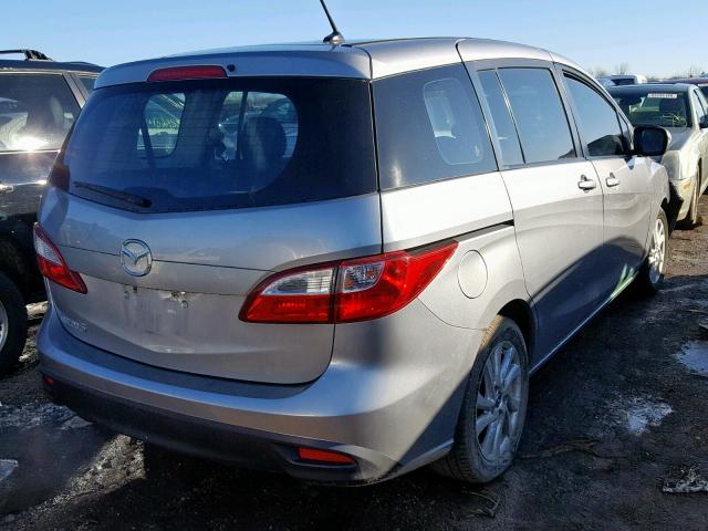 JM1CW2BL2D0159574 - 2013 MAZDA 5 GRAY photo 4