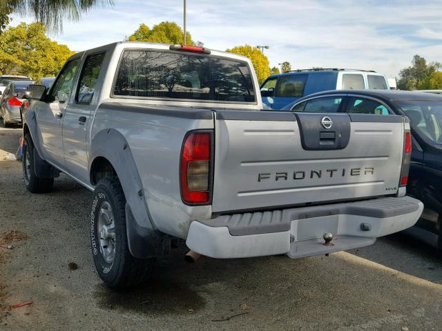 1N6ED27T43C463944 - 2003 NISSAN FRONTIER C SILVER photo 3