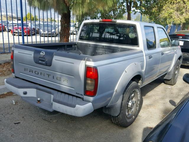 1N6ED27T43C463944 - 2003 NISSAN FRONTIER C SILVER photo 4