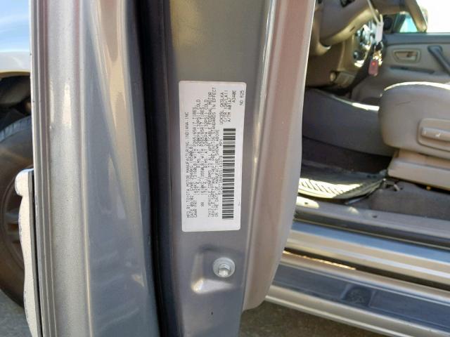 5TDZT38A93S143379 - 2003 TOYOTA SEQUOIA LI GRAY photo 10