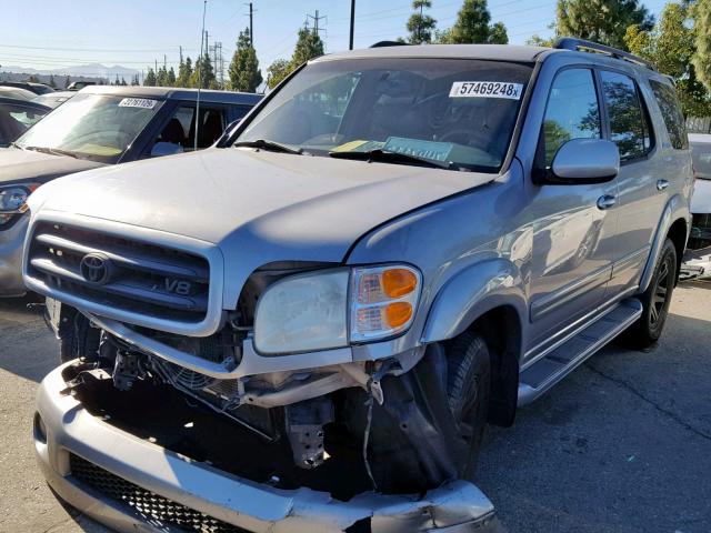 5TDZT38A93S143379 - 2003 TOYOTA SEQUOIA LI GRAY photo 2