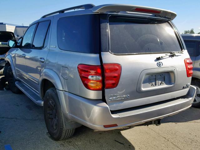 5TDZT38A93S143379 - 2003 TOYOTA SEQUOIA LI GRAY photo 3