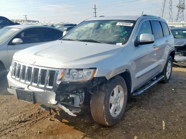 1J4RR4GG1BC675214 - 2011 JEEP GRAND CHER SILVER photo 2