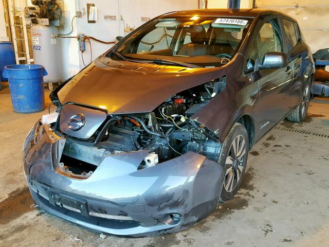 1N4AZ0CP4DC410720 - 2013 NISSAN LEAF S BLUE photo 2