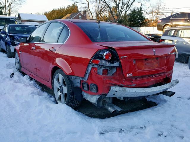 6G2EC57Y58L141251 - 2008 PONTIAC G8 GT RED photo 3