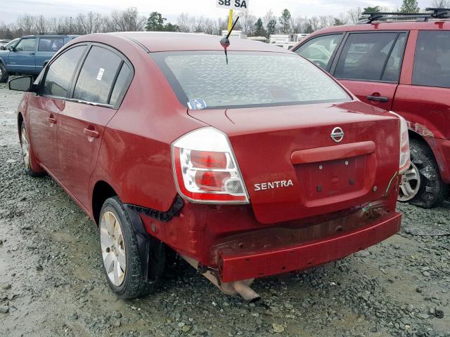 3N1AB61E48L635686 - 2008 NISSAN SENTRA 2.0 BURGUNDY photo 3