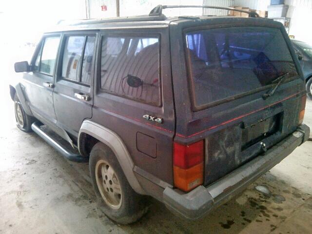 1J4FJ58S2ML563205 - 1991 JEEP CHEROKEE L BLUE photo 3