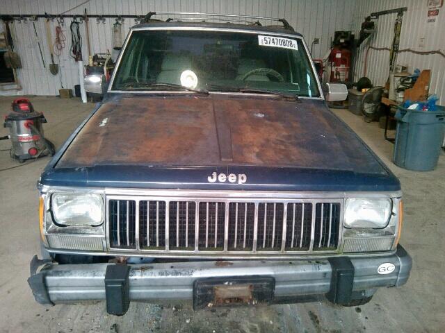 1J4FJ58S2ML563205 - 1991 JEEP CHEROKEE L BLUE photo 9