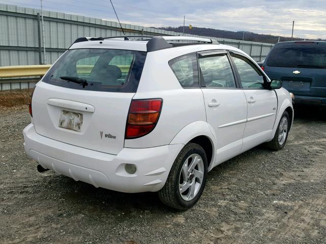 5Y2SL62884Z407538 - 2004 PONTIAC VIBE WHITE photo 4