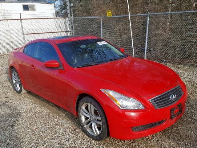 JNKCV64F19M650587 - 2009 INFINITI G37 RED photo 1