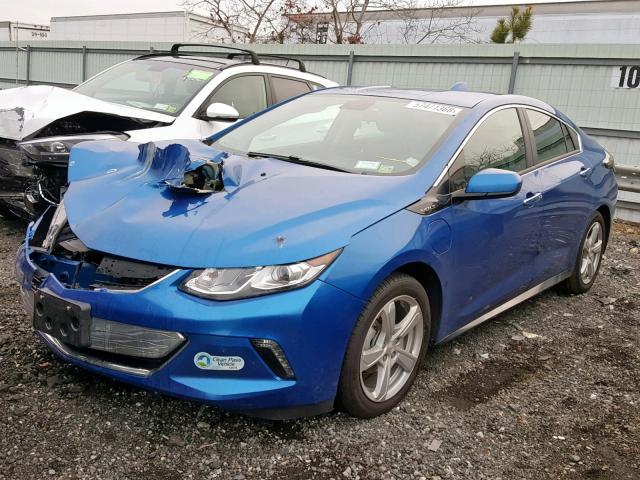 1G1RC6S50HU217202 - 2017 CHEVROLET VOLT LT BLUE photo 2