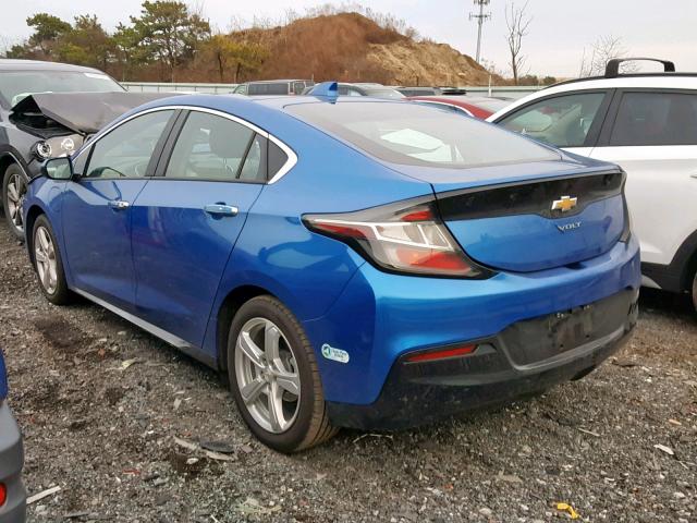 1G1RC6S50HU217202 - 2017 CHEVROLET VOLT LT BLUE photo 3