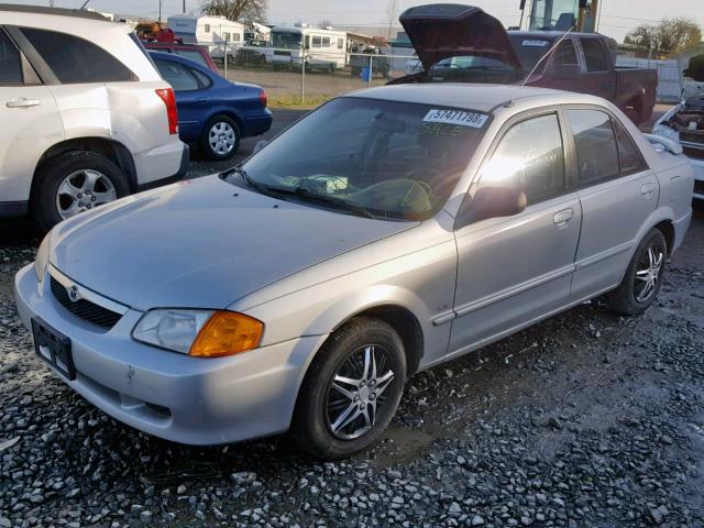 JM1BJ2227Y0236561 - 2000 MAZDA PROTEGE DX SILVER photo 2