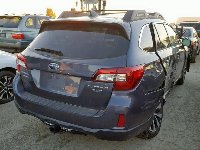 4S4BSENC6G3249104 - 2016 SUBARU OUTBACK 3. GRAY photo 4