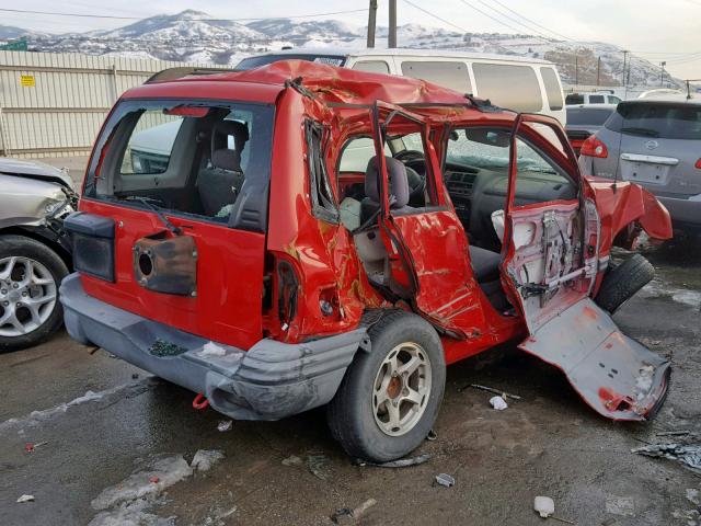 2CNBJ134046917927 - 2004 CHEVROLET TRACKER RED photo 4