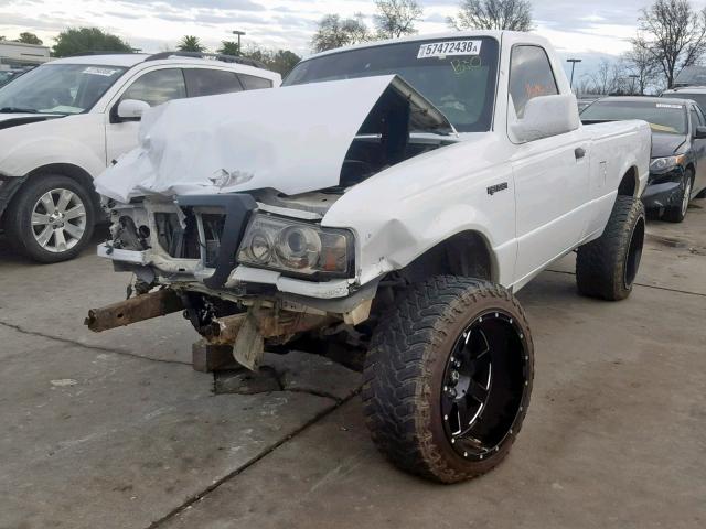 1FTYR10D25PA95290 - 2005 FORD RANGER WHITE photo 2