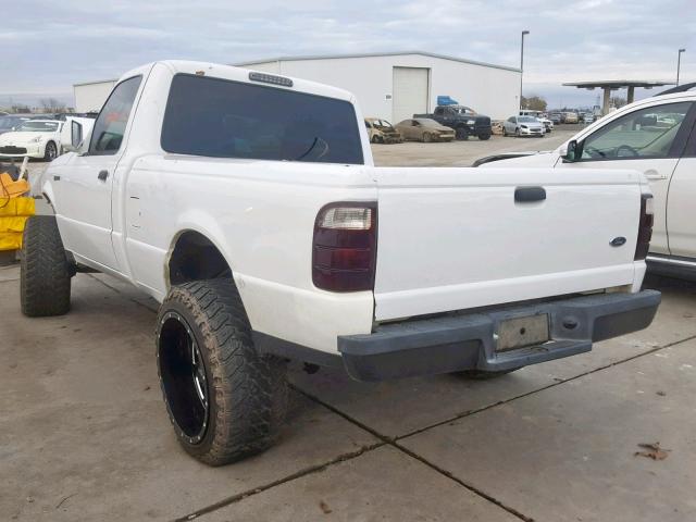 1FTYR10D25PA95290 - 2005 FORD RANGER WHITE photo 3