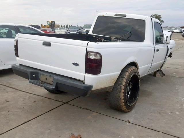 1FTYR10D25PA95290 - 2005 FORD RANGER WHITE photo 4