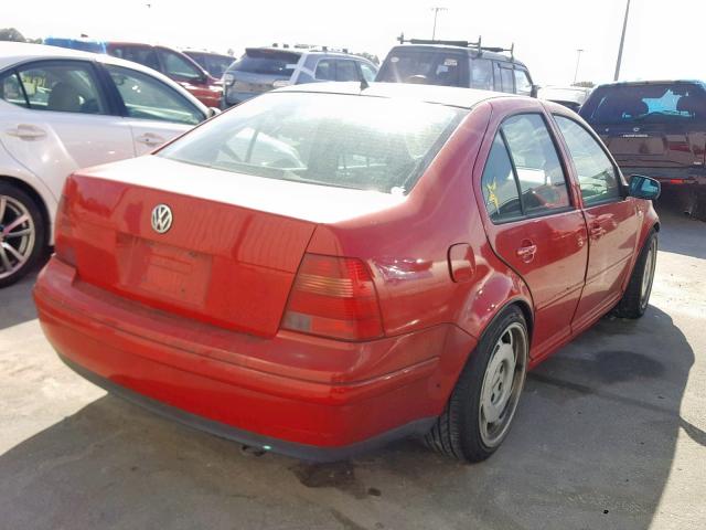 3VWSD69M81M169717 - 2001 VOLKSWAGEN JETTA GLS RED photo 4