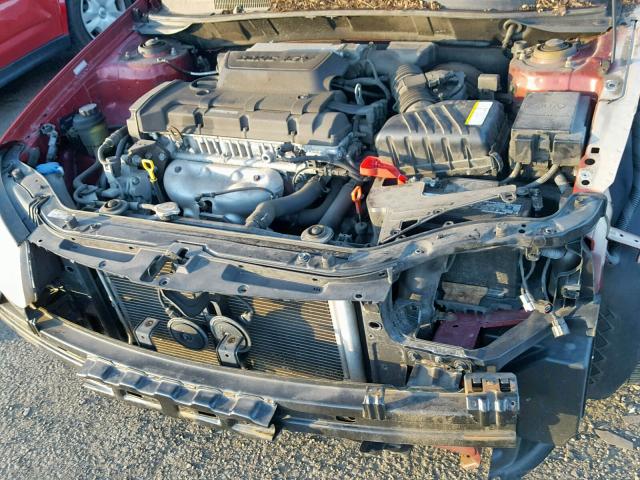 KNAFE122775429517 - 2007 KIA SPECTRA EX BURGUNDY photo 7