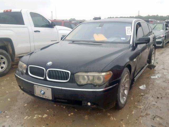 WBAGN63525DS58298 - 2005 BMW 745 LI BLACK photo 2