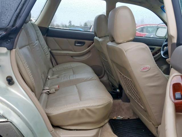 4S3BH686647603562 - 2004 SUBARU LEGACY OUT TAN photo 6