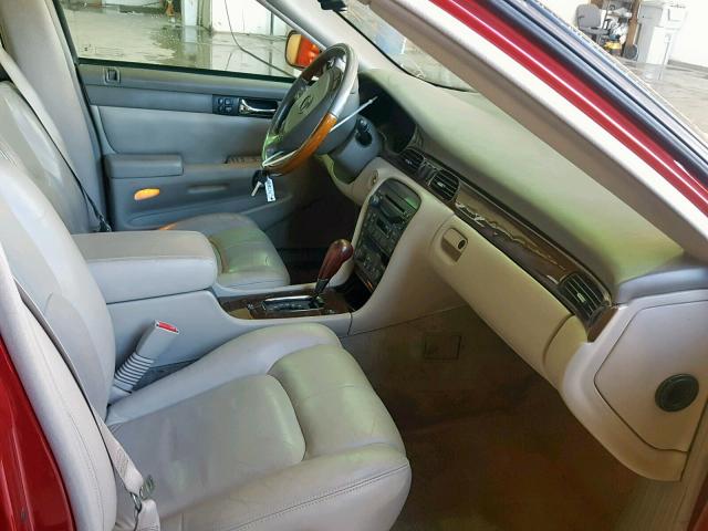 1G6KS54Y13U140557 - 2003 CADILLAC SEVILLE SL RED photo 5