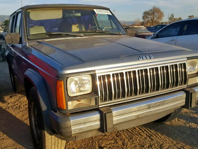 1J4FJ28S6PL614059 - 1993 JEEP CHEROKEE GRAY photo 1