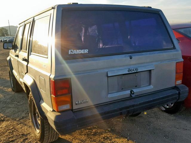 1J4FJ28S6PL614059 - 1993 JEEP CHEROKEE GRAY photo 3