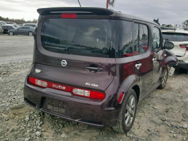 JN8AZ28R89T104101 - 2009 NISSAN CUBE BASE PURPLE photo 4