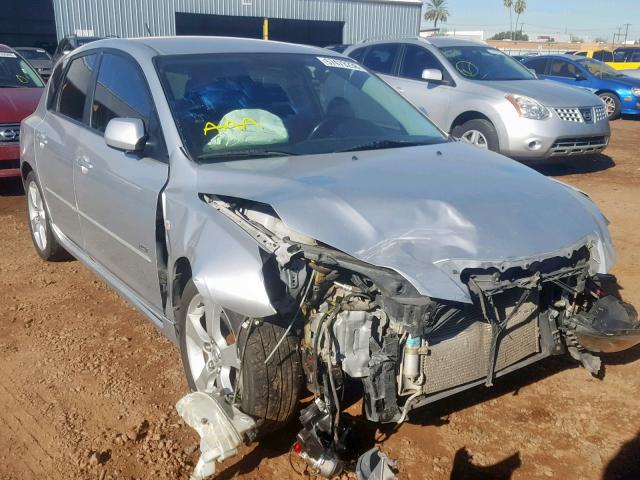 JM1BK343X41142476 - 2004 MAZDA 3 HATCHBAC SILVER photo 1