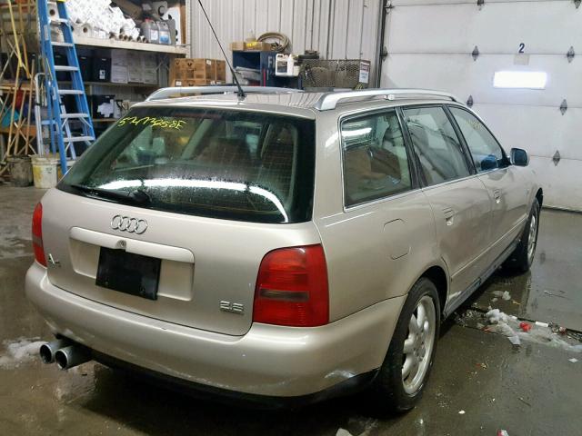 WAUGD28D7WA139287 - 1998 AUDI A4 2.8 AVA TAN photo 4