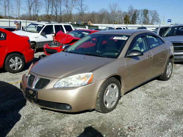 1G2ZF58B974175511 - 2007 PONTIAC G6 VALUE L GOLD photo 2