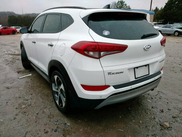 KM8J33A28HU278674 - 2017 HYUNDAI TUCSON LIM WHITE photo 3