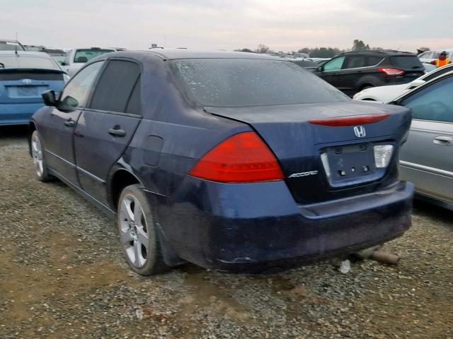 JHMCM56166C005661 - 2006 HONDA ACCORD VAL BLUE photo 3