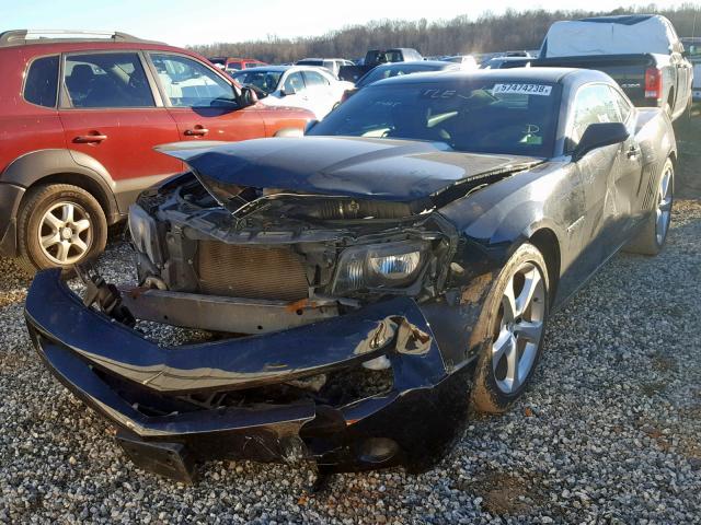 2G1FE1ED0B9211259 - 2011 CHEVROLET CAMARO LS BLACK photo 2