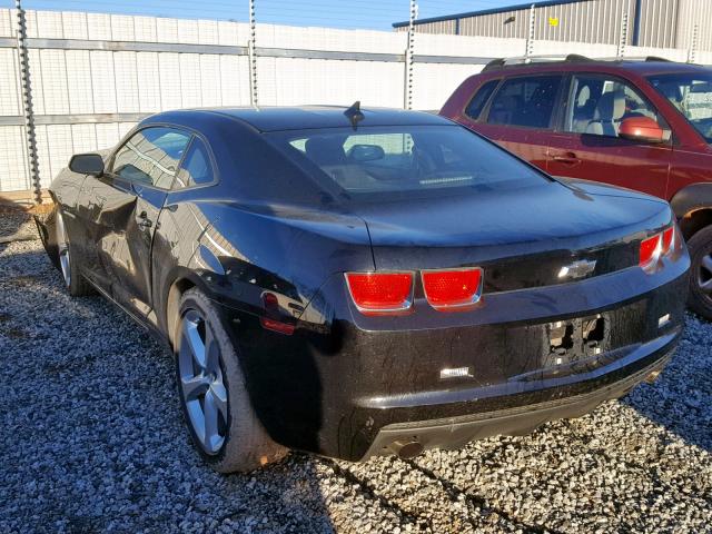 2G1FE1ED0B9211259 - 2011 CHEVROLET CAMARO LS BLACK photo 3