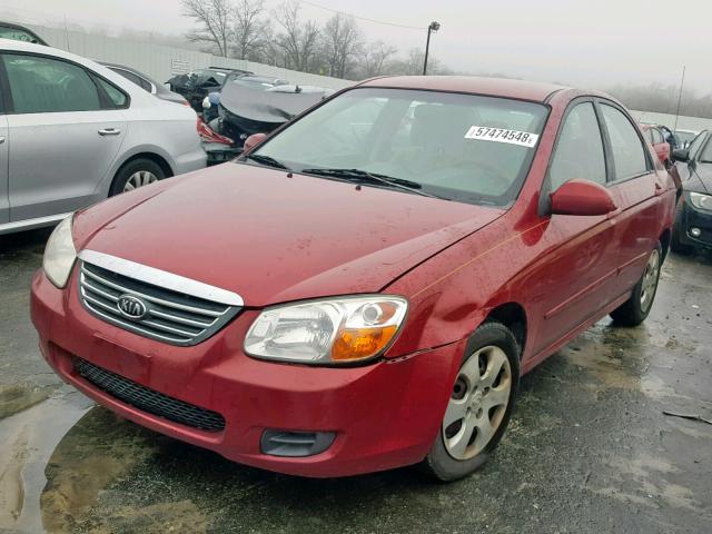 KNAFE121985540286 - 2008 KIA SPECTRA EX RED photo 2