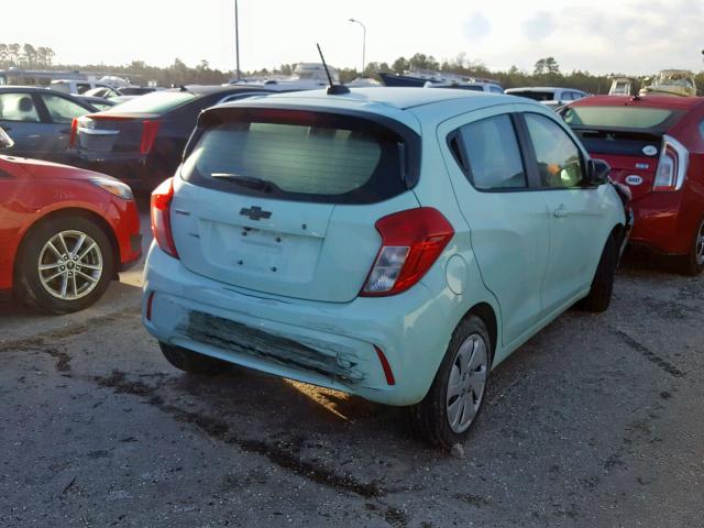 KL8CB6SA9HC727740 - 2017 CHEVROLET SPARK LS TEAL photo 4