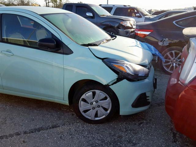 KL8CB6SA9HC727740 - 2017 CHEVROLET SPARK LS TEAL photo 9