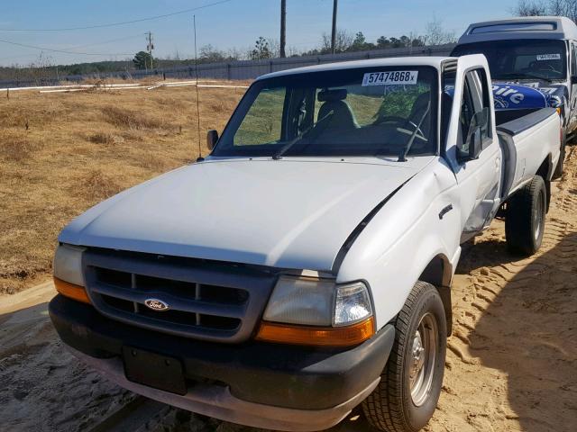 1FTYR10C0YTA55115 - 2000 FORD RANGER WHITE photo 2