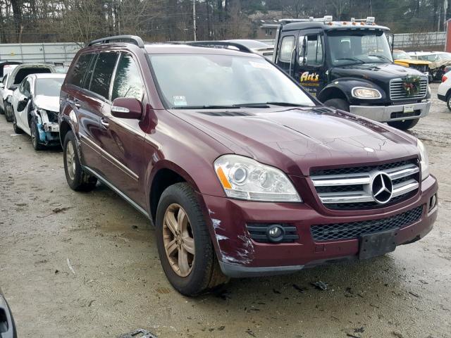 4JGBF71E47A196566 - 2007 MERCEDES-BENZ GL 450 4MA BURGUNDY photo 1