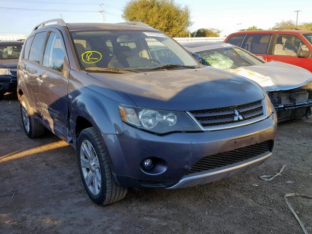 JA4MS41X28Z004423 - 2008 MITSUBISHI OUTLANDER GRAY photo 1